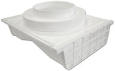 Lambro 164W Under Eave Vent, 8.91 in L, 7.63 in W, Plastic, White